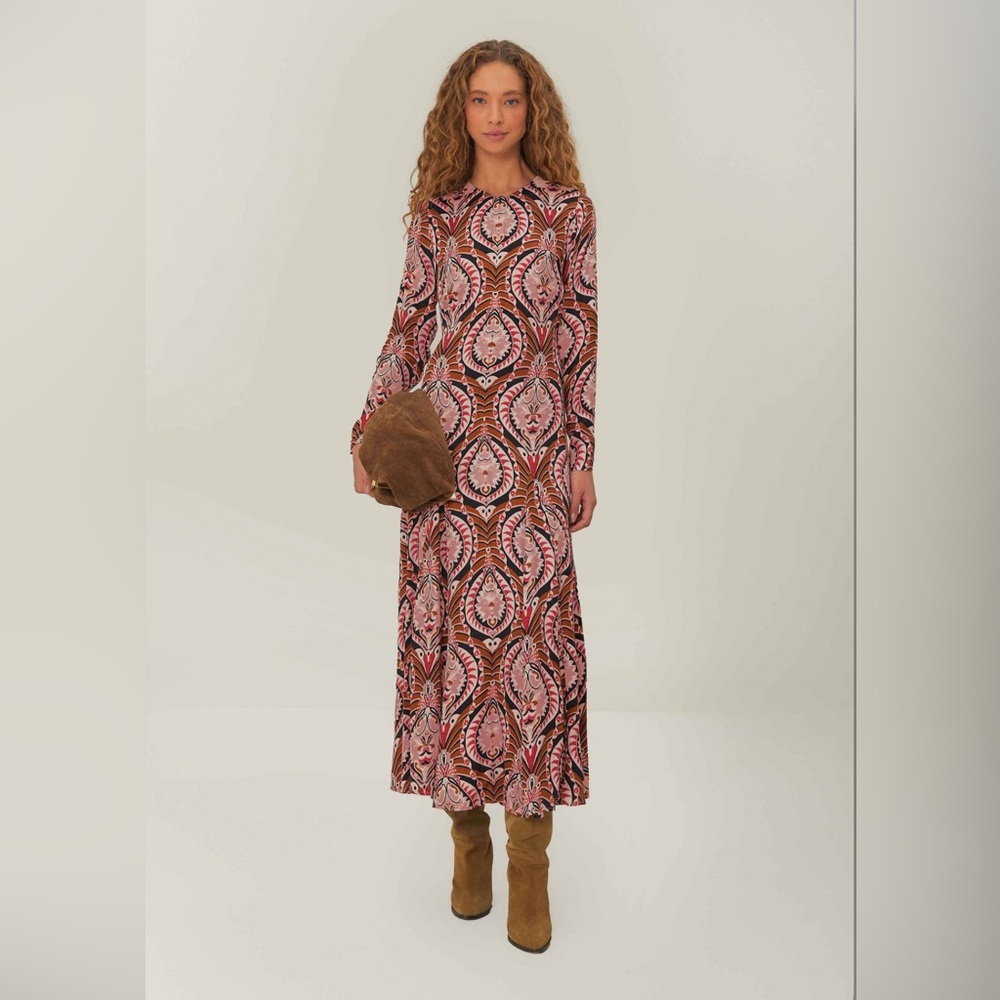 FARM Rio Multicolor Long Sleeve Dress